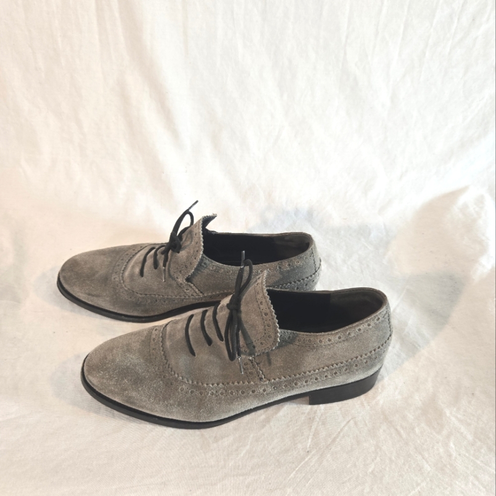 Balenciaga Women's Size 39 Gray Suede Shoes - Picture 2 of 10